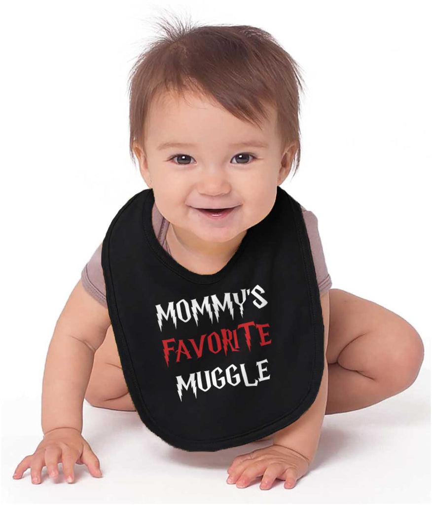 Mommy's Favorite Muggle Infant Baby Bib-Direct To Garment Print-Brisco Baby