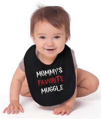 Mommy's Favorite Muggle Infant Baby Bib-Direct To Garment Print-Brisco Baby