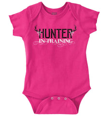 Hunter Girl In Training Romper Bodysuit-Direct To Garment Print-Brisco Baby