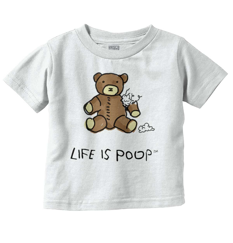Ripped Teddy Bear Infant Toddler T Shirt-Direct To Garment Print-Brisco Baby