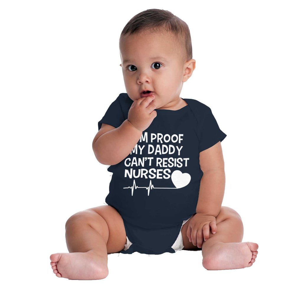 Can't Resist Nurses Romper Bodysuit-Direct To Garment Print-Brisco Baby