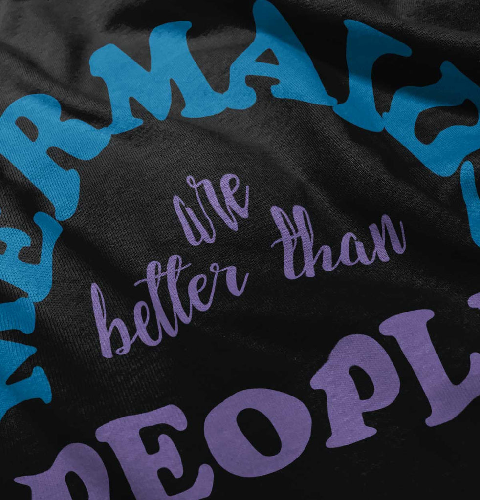 Mermaids Are Better Romper Bodysuit-Direct To Garment Print-Brisco Baby