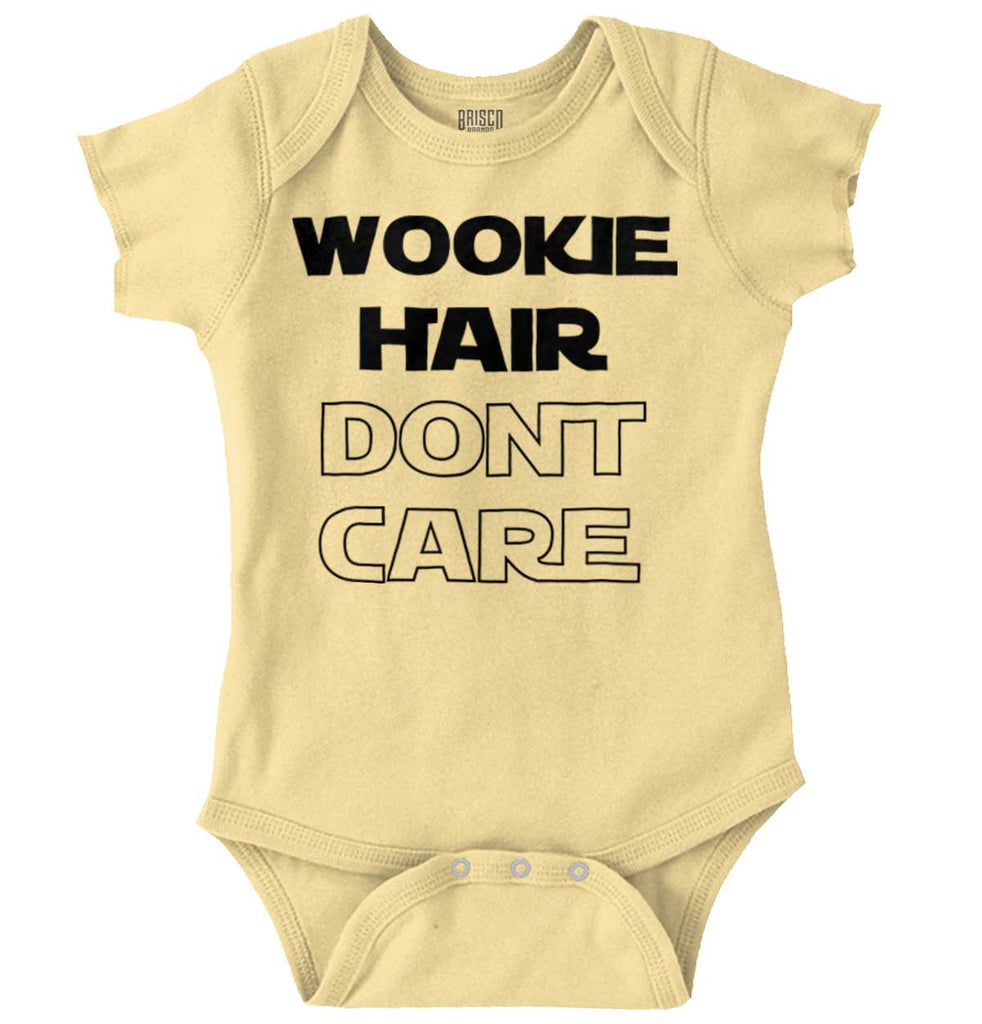 Wookie Hair Don't Ca Romper Bodysuit-Direct To Garment Print-Brisco Baby