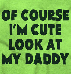 I'm Cute Romper Bodysuit-Direct To Garment Print-Brisco Baby