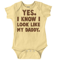 Look Like Daddy Romper Bodysuit-Direct To Garment Print-Brisco Baby