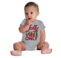 Jolly Vibes Only Romper Bodysuit-Direct To Garment Print-Brisco Baby