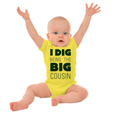 Dig Big Cousin Romper Bodysuit-Direct To Garment Print-Brisco Baby