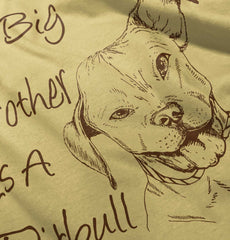 Brother is a Pitbull Infant Toddler T Shirt-Direct To Garment Print-Brisco Baby