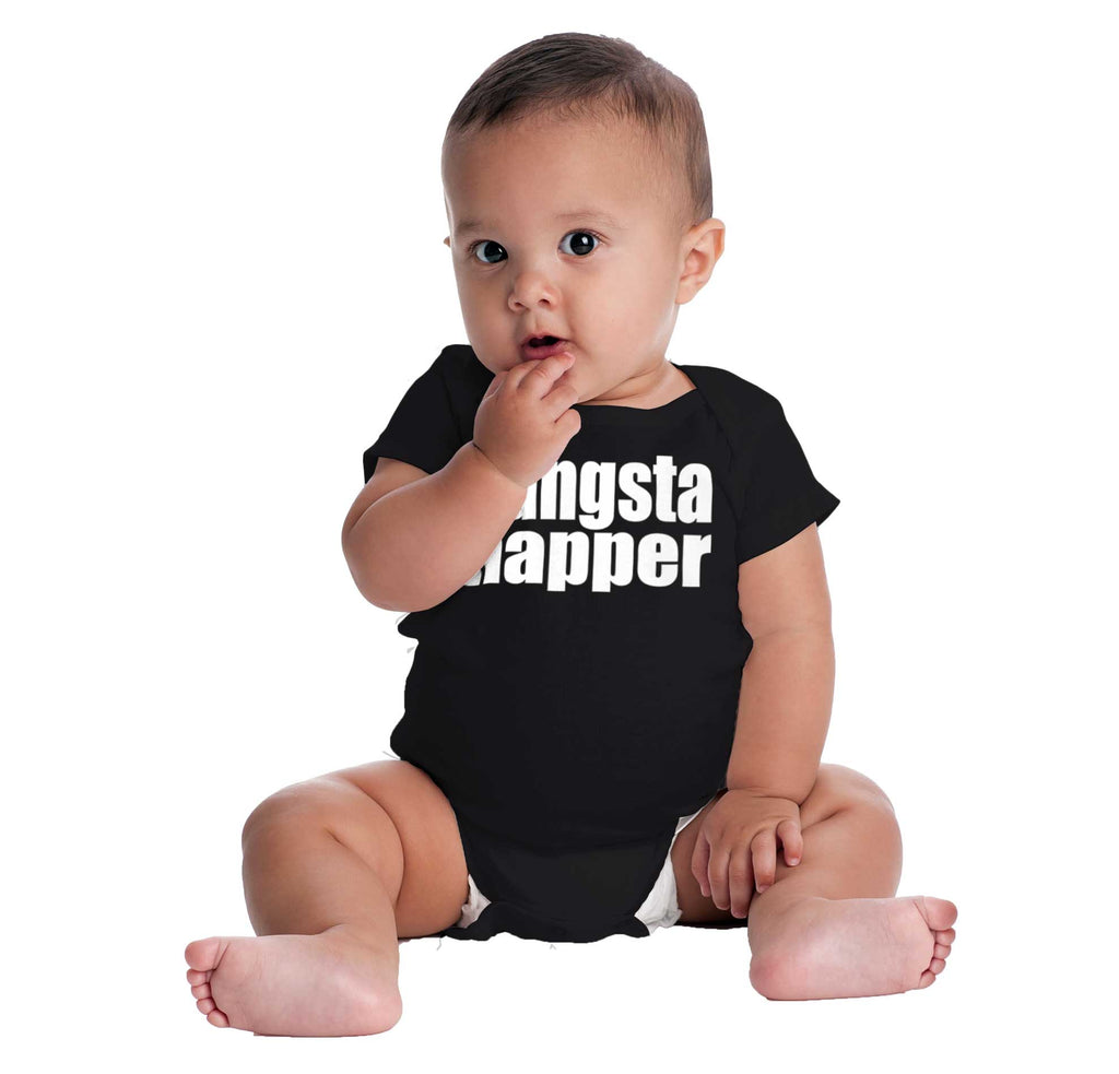 Gangsta Napper Romper Bodysuit-Direct To Garment Print-Brisco Baby