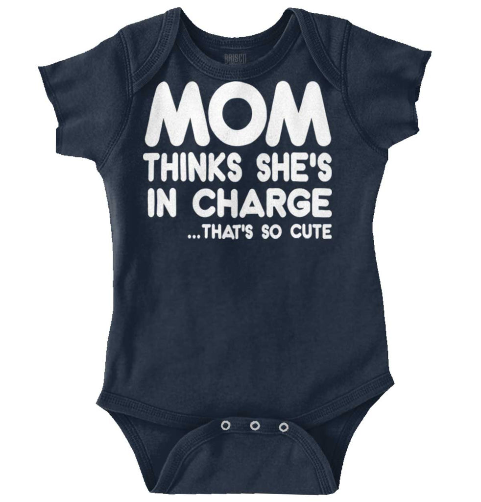 In Charge Romper Bodysuit-Direct To Garment Print-Brisco Baby