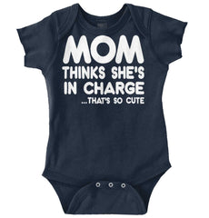 In Charge Romper Bodysuit-Direct To Garment Print-Brisco Baby