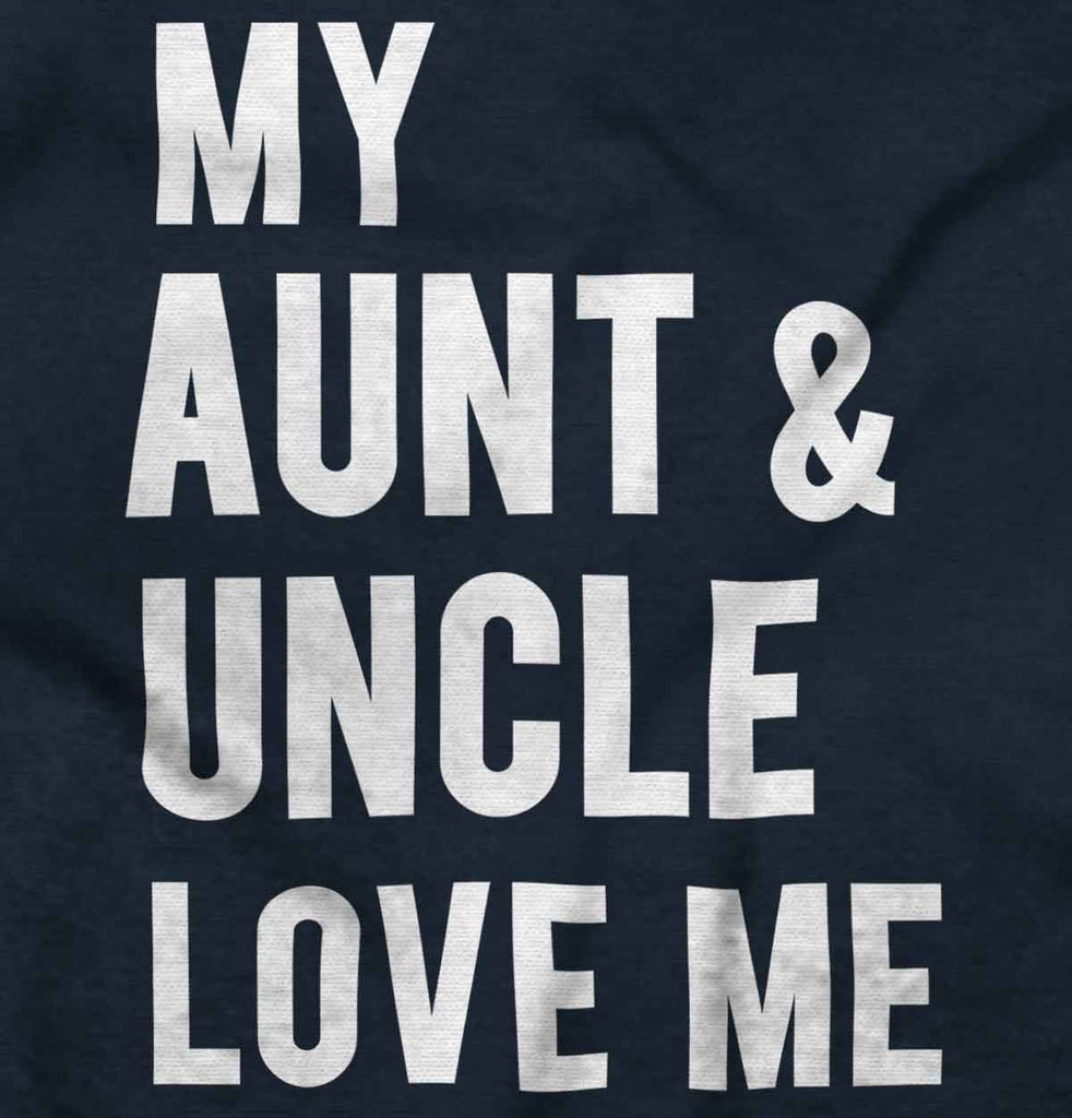Aunt And Uncle Love Me Romper Bodysuit-Direct To Garment Print-Brisco Baby