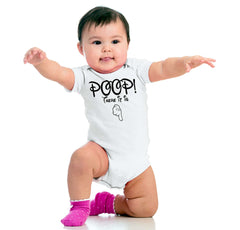 Poop There It Is Romper Bodysuit-Direct To Garment Print-Brisco Baby