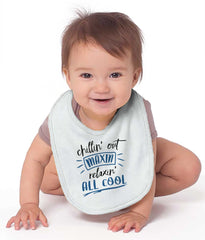 Chillin Out Infant Baby Bib-Direct To Garment Print-Brisco Baby