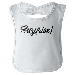Surprise! Infant Baby Bib-Direct To Garment Print-Brisco Baby