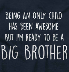 Ready To Be A Big Brother Romper Bodysuit-Direct To Garment Print-Brisco Baby