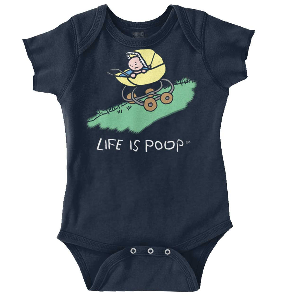 Downhill Stroller Romper-Direct To Garment Print-Brisco Baby