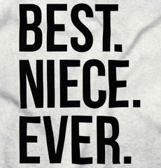 Best Niece Ever Infant Baby Bib-Direct To Garment Print-Brisco Baby