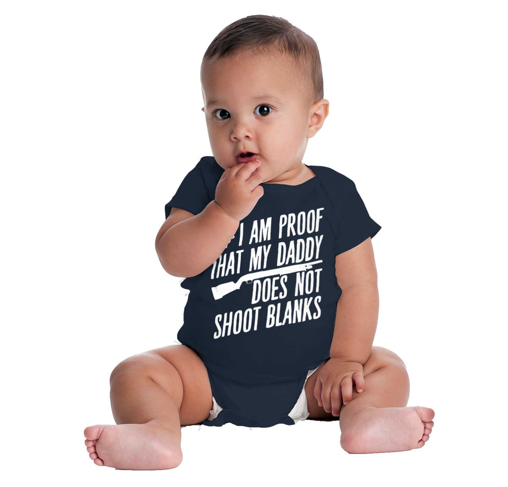 Proof Daddy Shoots Romper Bodysuit-Direct To Garment Print-Brisco Baby