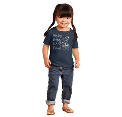 Brother is a Pitbull Infant Toddler T Shirt-Direct To Garment Print-Brisco Baby