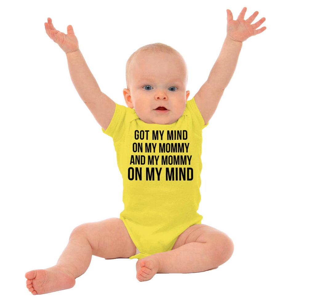 Mind On Mommy Romper Bodysuit-Direct To Garment Print-Brisco Baby