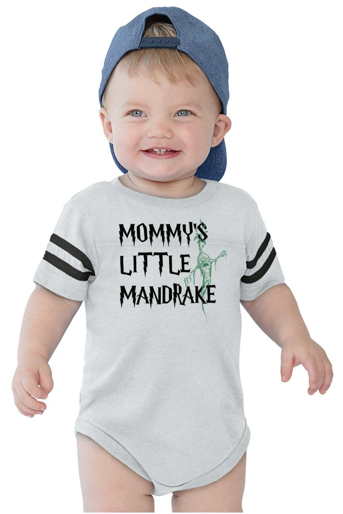 Mommy's Little Mandrake Football Romper Bodysuit-Direct To Garment Print-Brisco Baby
