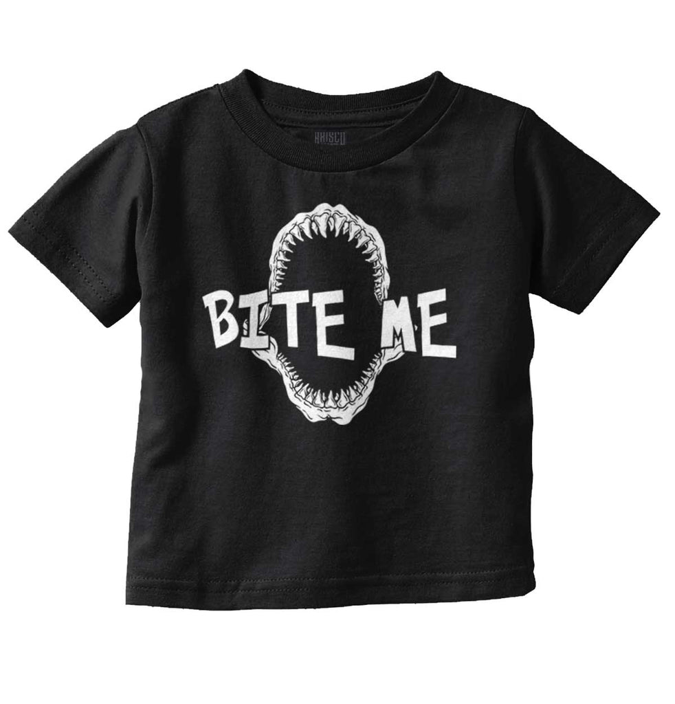 Bite Me Infant Toddler T Shirt-Direct To Garment Print-Brisco Baby