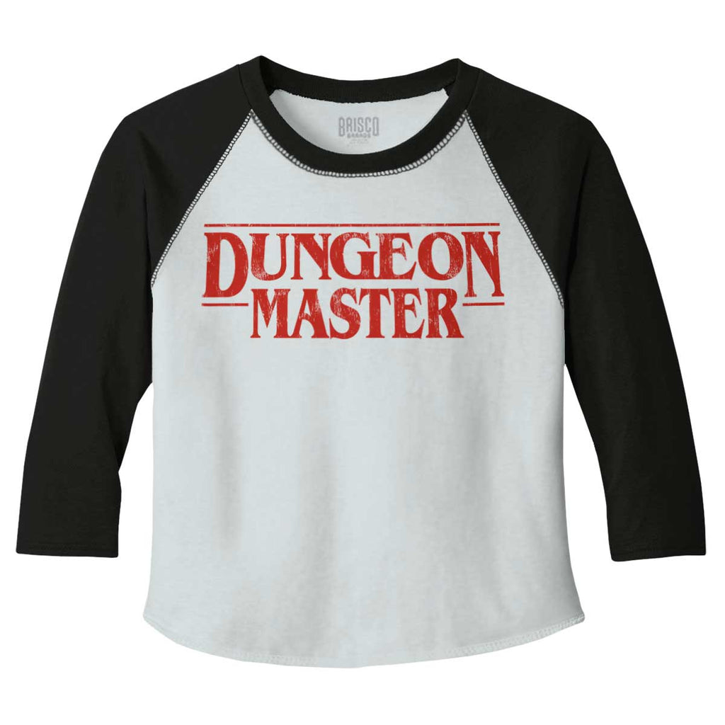Dungeon Masters TV Show Nerd Toddler Baseball-Direct To Garment Print-Brisco Baby