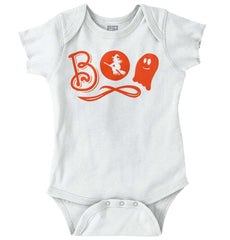 Boo Ghost Romper Bodysuit-Direct To Garment Print-Brisco Baby