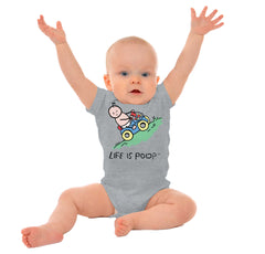 Uphill Baby Car Romper Bodysuit-Direct To Garment Print-Brisco Baby