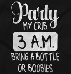 Party At My Crib Infant Toddler T Shirt-Direct To Garment Print-Brisco Baby