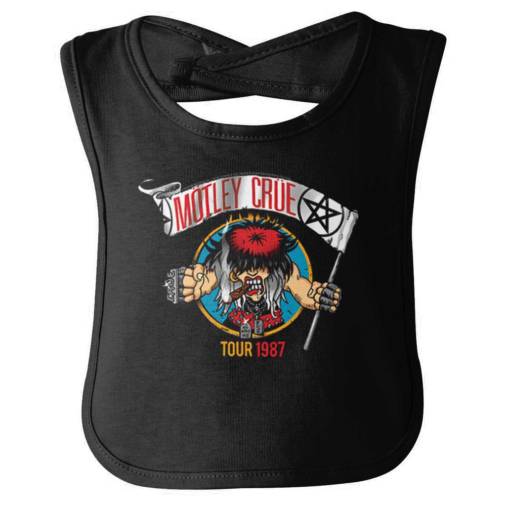 Metal Motley Infant Baby Bib-Direct To Garment Print-Brisco Baby