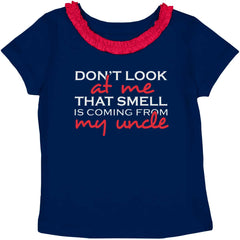 That Smell Toddler Ruffled Trim T-Shirt-Direct To Garment Print-Brisco Baby