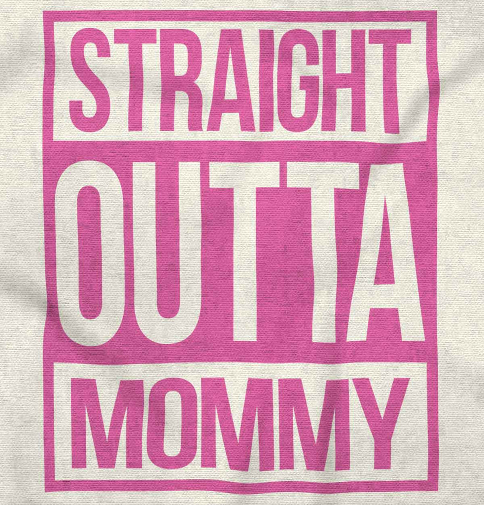 Straight Outta Mommy Baby Striped Skirt Dress-Direct To Garment Print-Brisco Baby