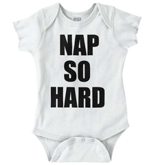 Nap So Hard Romper Bodysuit-Direct To Garment Print-Brisco Baby