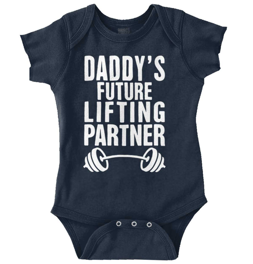 Lifting Partner Romper Bodysuit-Direct To Garment Print-Brisco Baby