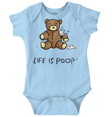 Ripped Teddy Bear Romper Bodysuit-Direct To Garment Print-Brisco Baby