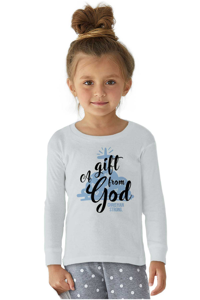 Gift From God Solid Baby Pajama Top-Direct To Garment Print-Brisco Baby