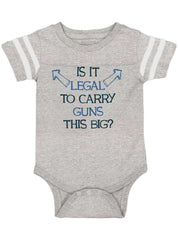 Is It Legal Football Romper Bodysuit-Direct To Garment Print-Brisco Baby