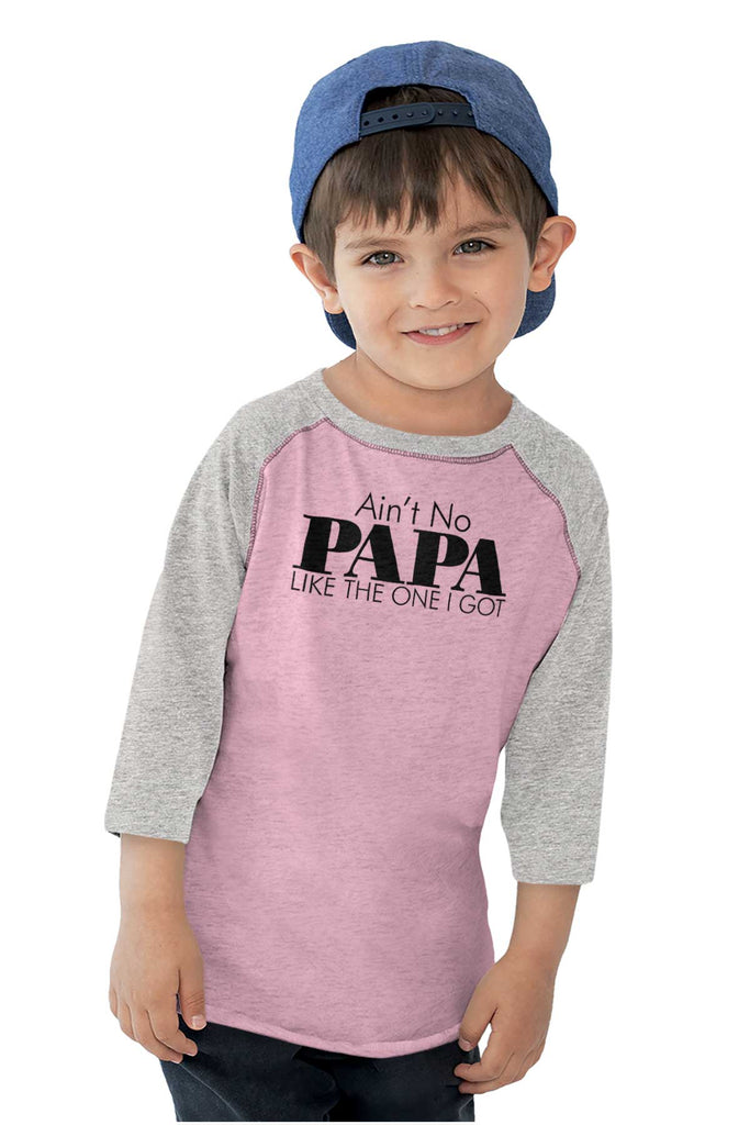 No Papa Like Me Toddler Baseball-Direct To Garment Print-Brisco Baby