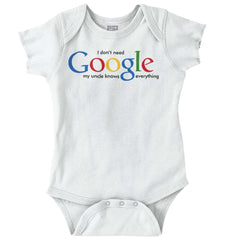 Google Uncle Romper Bodysuit-Direct To Garment Print-Brisco Baby