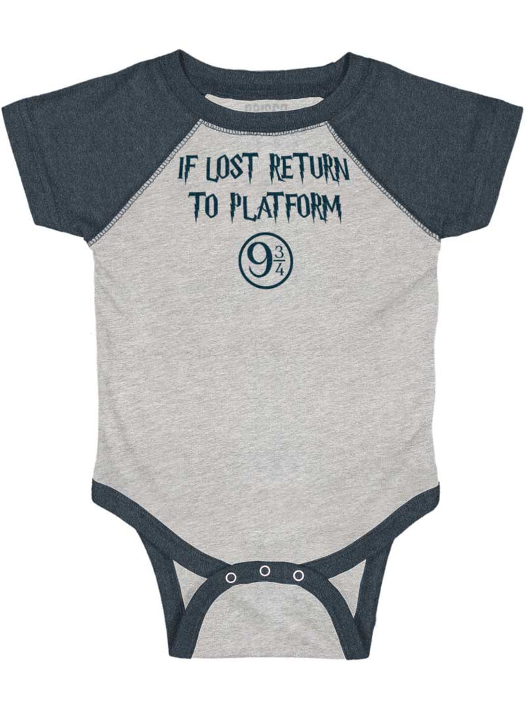 Return Platofrm 9 3/4 Raglan Romper Bodysuit-Direct To Garment Print-Brisco Baby