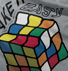 Easy Rubik's Cube Romper Bodysuit-Direct To Garment Print-Brisco Baby