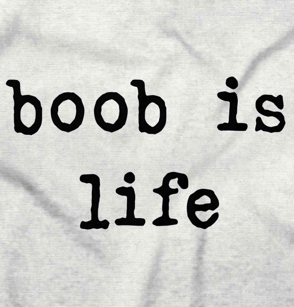Boob Is Life Infant Baby Bib-Direct To Garment Print-Brisco Baby