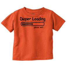 Diaper Loading Infant Toddler T Shirt-Direct To Garment Print-Brisco Baby
