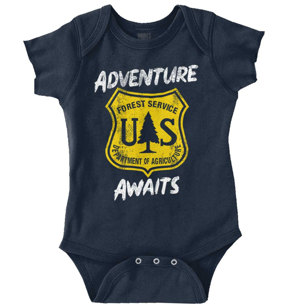 Adventure Awaits Romper Bodysuit-Direct To Garment Print-Brisco Baby