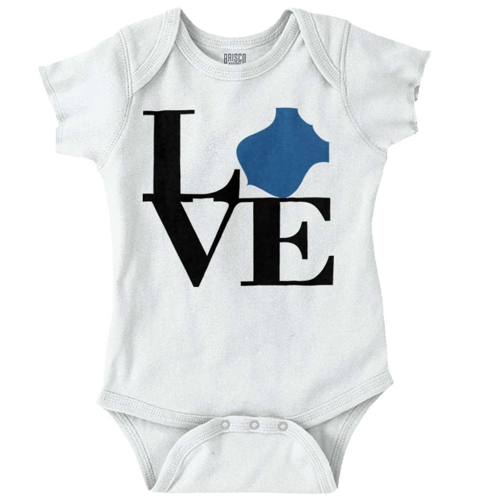 Love Badge Romper Bodysuit-Direct To Garment Print-Brisco Baby