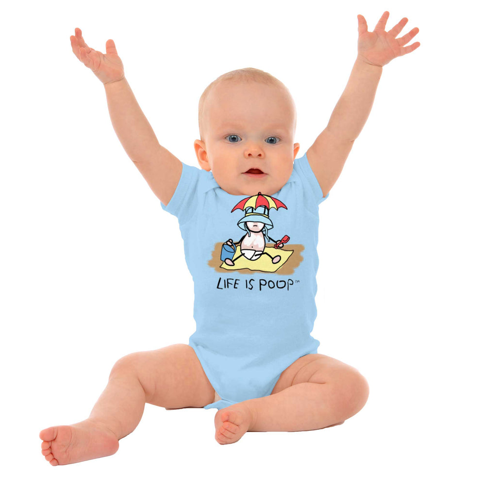 Beach Umbrella Romper-Direct To Garment Print-Brisco Baby