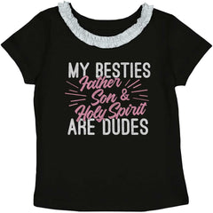 Father Son Spirit Toddler Ruffled Trim T-Shirt-Direct To Garment Print-Brisco Baby