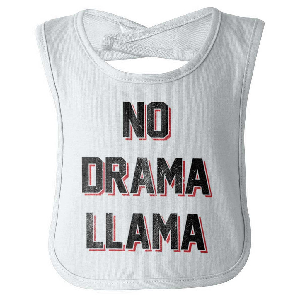 No Drama Infant Baby Bib-Direct To Garment Print-Brisco Baby